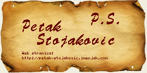 Petak Stojaković vizit kartica